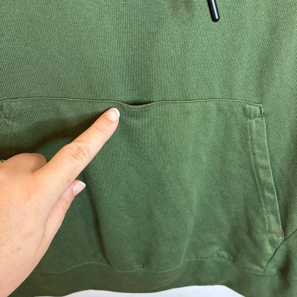Jockey Sport Mens Small Green Full Zip Hoodie Sweatshirt Activewear FTRY JIAWU